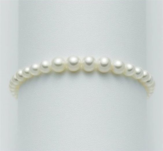 Bracciale Miluna Donna BRACC. PERLE BOULE E FANTASIA in Oro bianco Perla PBR1086V - PBR1086V